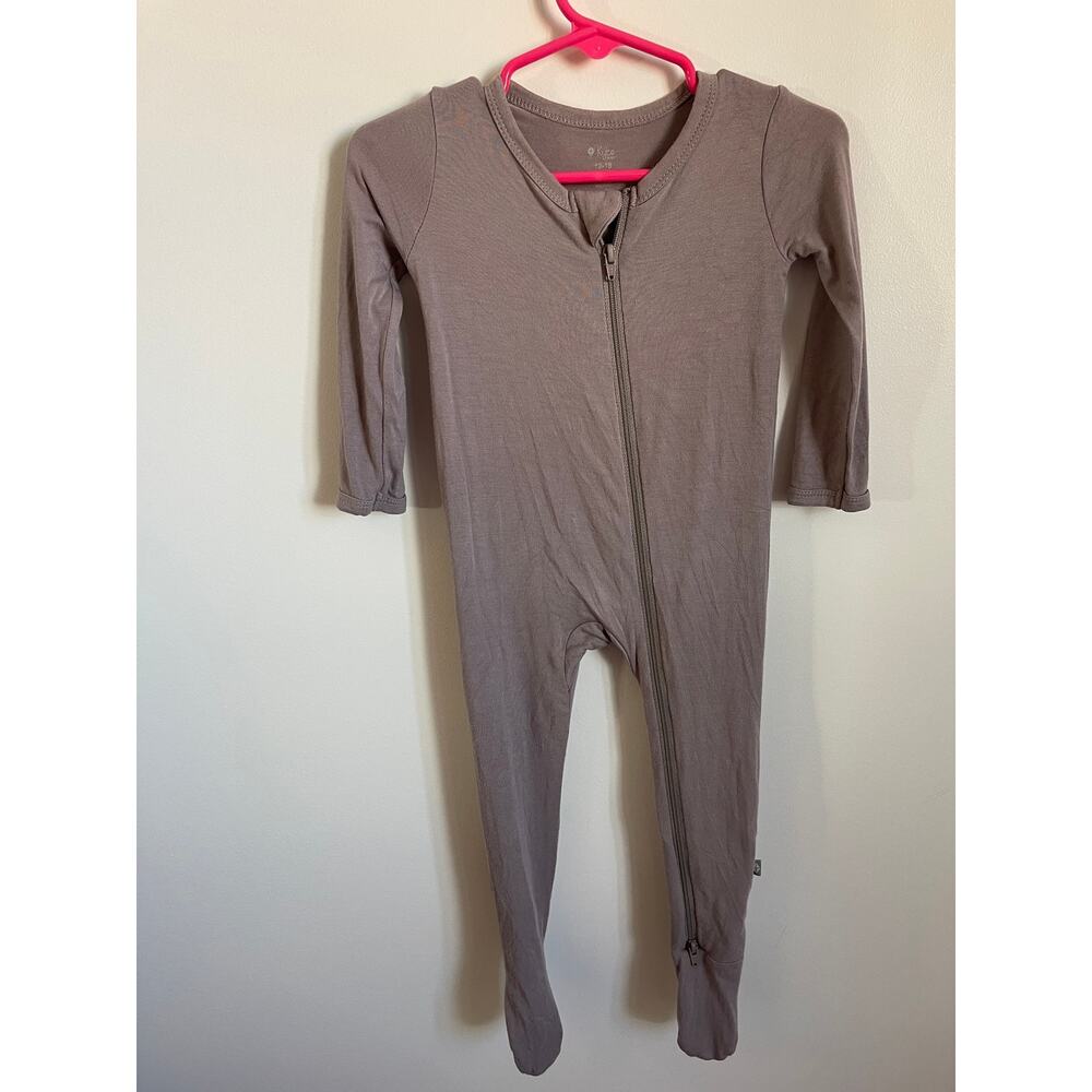 Kyte Baby Deep Gray/Brown Footie 12-18M